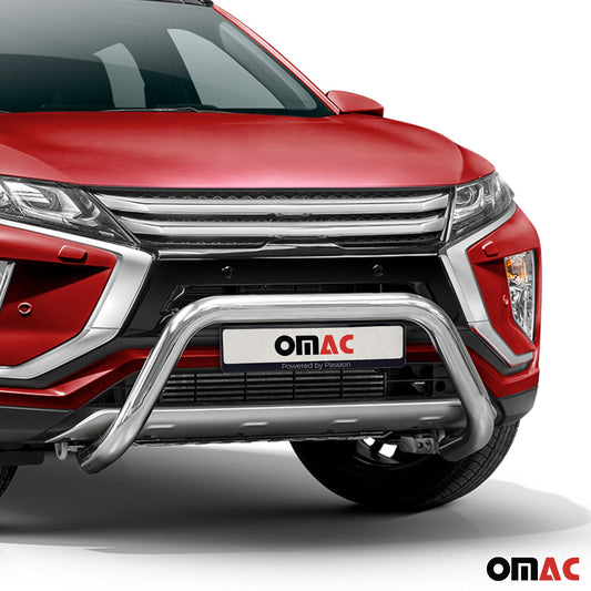 Bară de protecție/buton față pentru Mitsubishi Eclipse Cross 2017-2025, omologată ABE, argintie