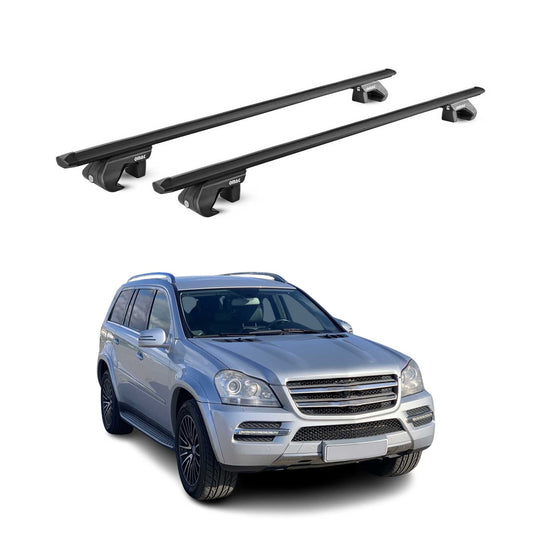 Dachträger Grundtäger für Mercedes GL Klasse X164 2006-2012 90kg Alu Schwarz ABE