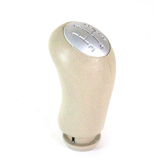 Manetă schimbător de viteze pentru Renault Fluence 2010-2025 cu 5 trepte, piele ecologică, bej