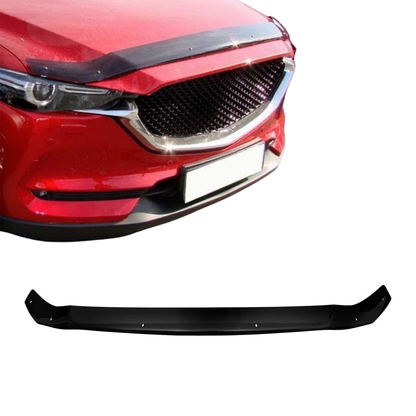 Motorhaube Deflektor Insekten Steinschlagschutz für Mazda CX-5 2017-2021 Dunkel