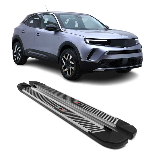 Seitenschweller Seitenbretter Trittbretter für Opel Mokka 2020-2025 Alu 2tlg