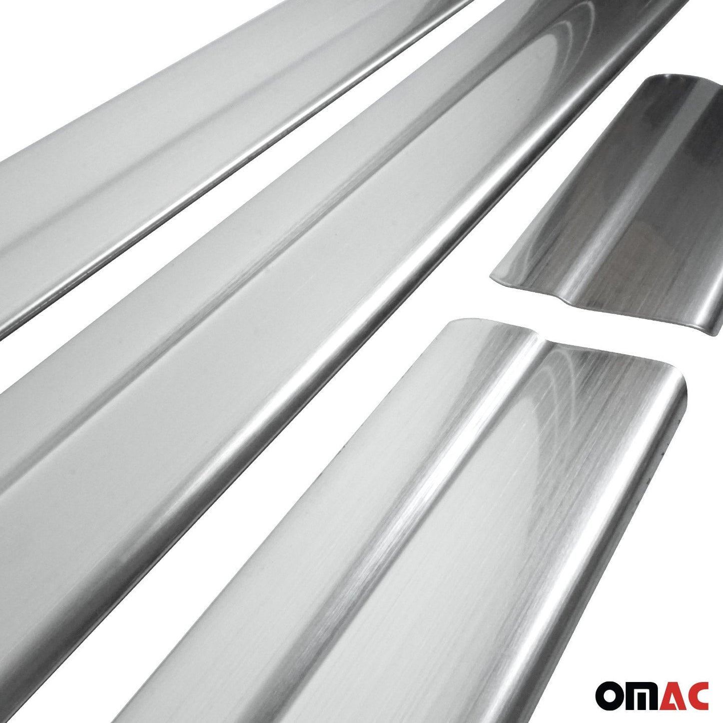 Protecții prag ușă pentru Nissan Qashqai +2 2008-2014, oțel inoxidabil, 4x