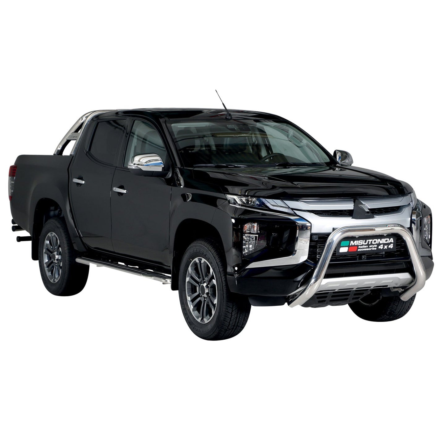 Frontbügel Frontschutzbügel für Mitsubishi L200 2019-2025 ø76mm Stahl Silber