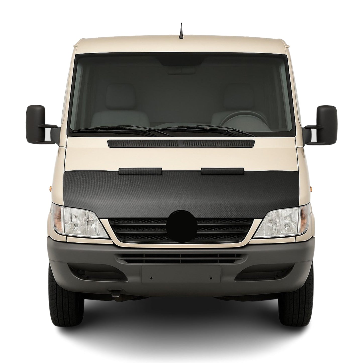 Haubenbra Steinschlagschutz für Mercedes Sprinter W901 2001-2006 Carbon Halb