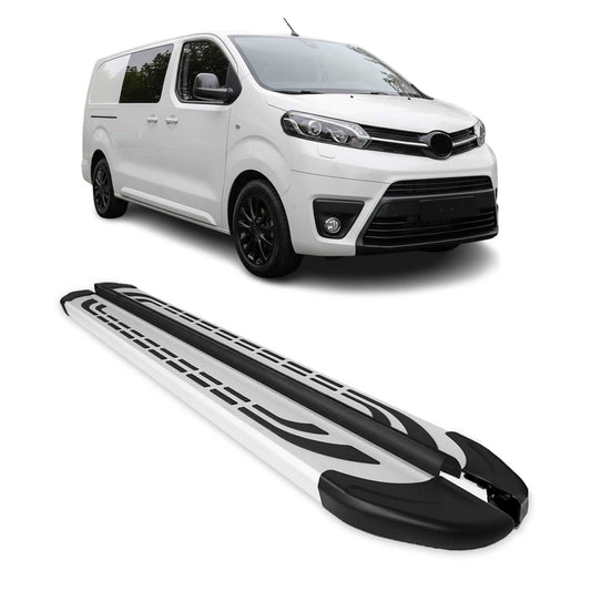 Trittbretter Seitenschweller für Toyota Proace 2017-2024 L2 L3 Langer Alu