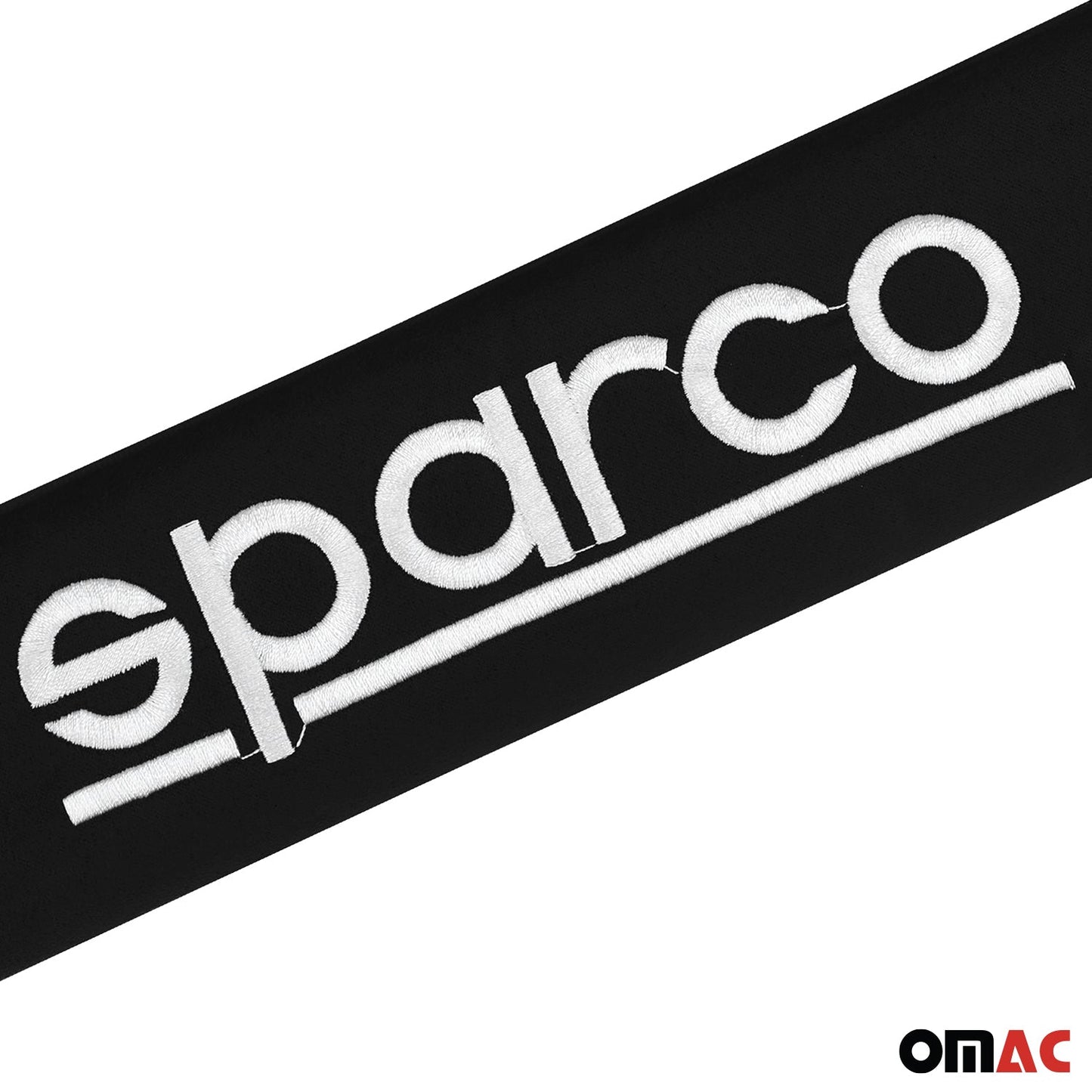 SPARCO Gurtschoner Gurtpolster Sicherheitsgurt Gurtschutz Autogurt Schwarz 2x