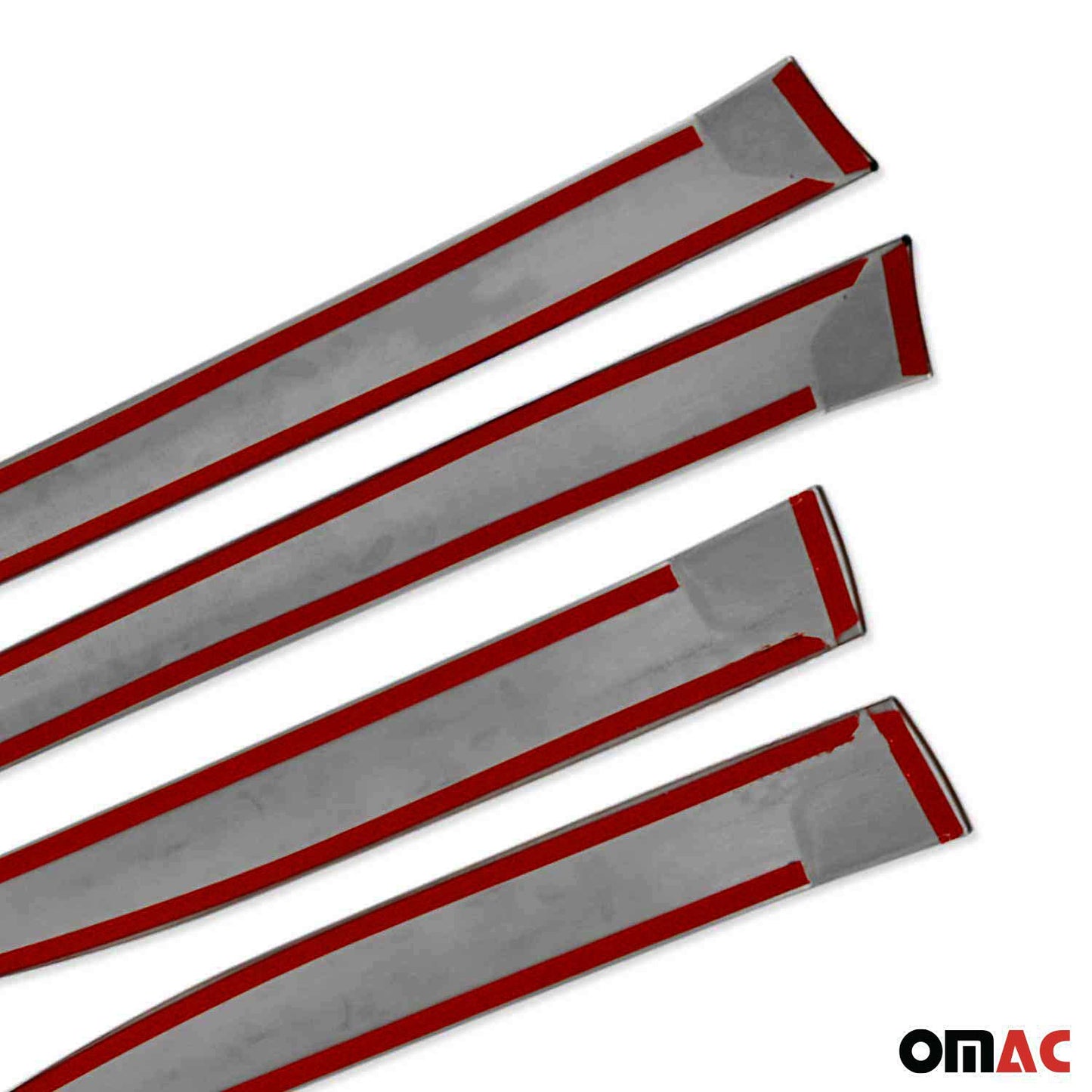 Seitentürleiste Türschutzleiste für Peugeot 2008 2019-2025 Chrom Stahl Dunkel 4x