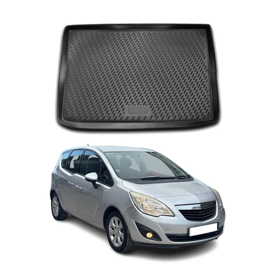 Kofferraummatte Kofferraumwanne für Opel Meriva B 2010-2017 Gummi TPE Schwarz