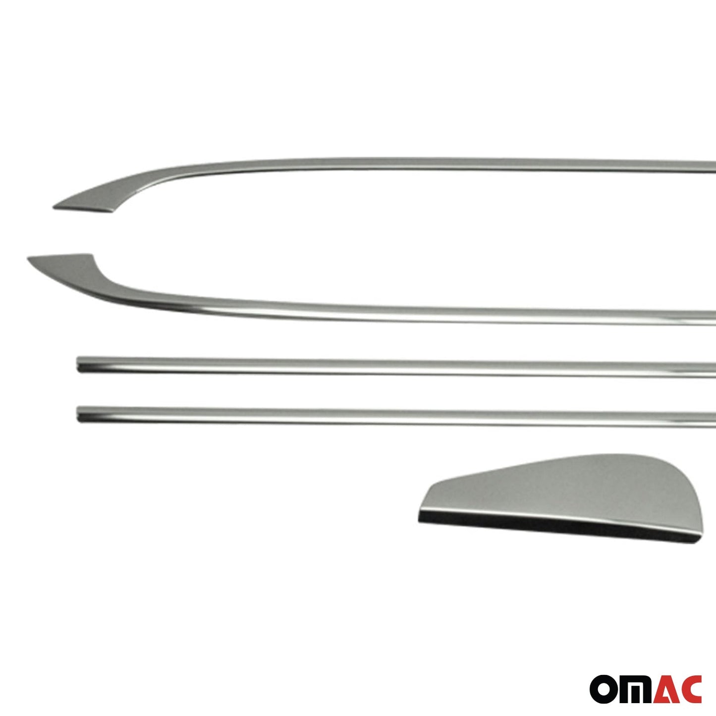 Benzi decorative pentru geamuri Renault Megane 2008-2016, oțel inoxidabil cromat, 6 bucăți