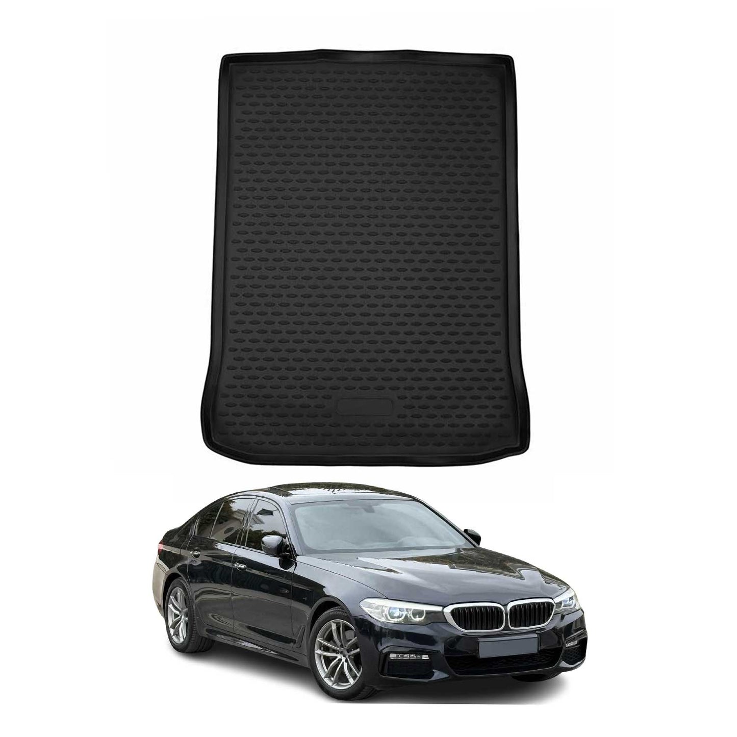 Covoraș portbagaj/tapițerie portbagaj pentru BMW Seria 5 M5 Sedan G30 F90 2016-2023, cauciuc TPE