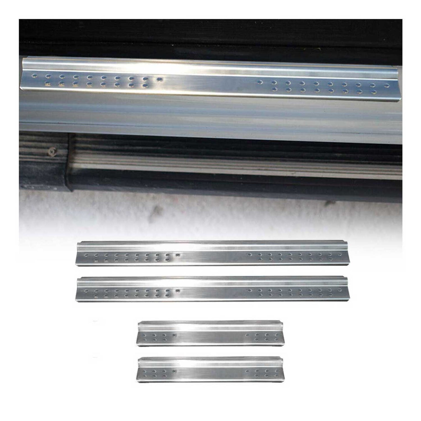 Protecții prag ușă pentru Nissan Pick-up D21 1985-1996, oțel inoxidabil, 4x