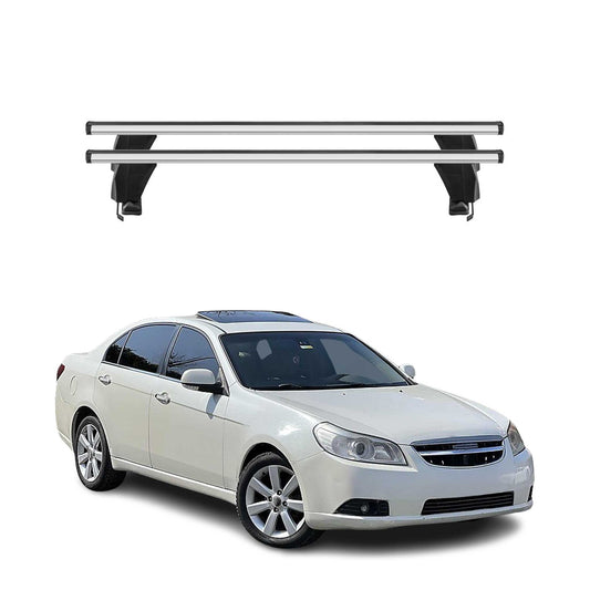 Menabo Dachträger Grundträger für Chevrolet Epica 2005-2011 Alu Grau 2tlg