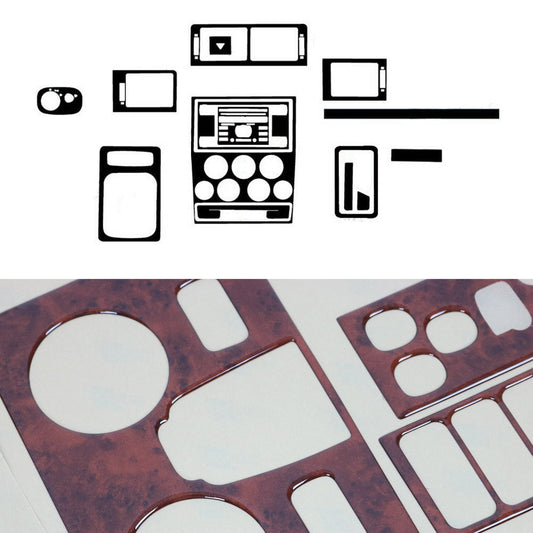 Ornamente interioare pentru cockpit pentru Ford Connect 2007-2013, aspect lemn masiv, 11 bucăți