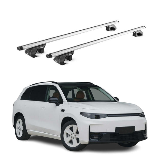 Dachträger Grundtäger für Leapmotor C10 2023-2025 90kg Alu Silber 2 tlg ABE