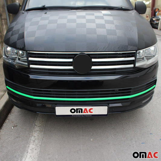 Grilă radiator VW T6 2015-2019 Highline, oțel inoxidabil, verde, set 3 piese