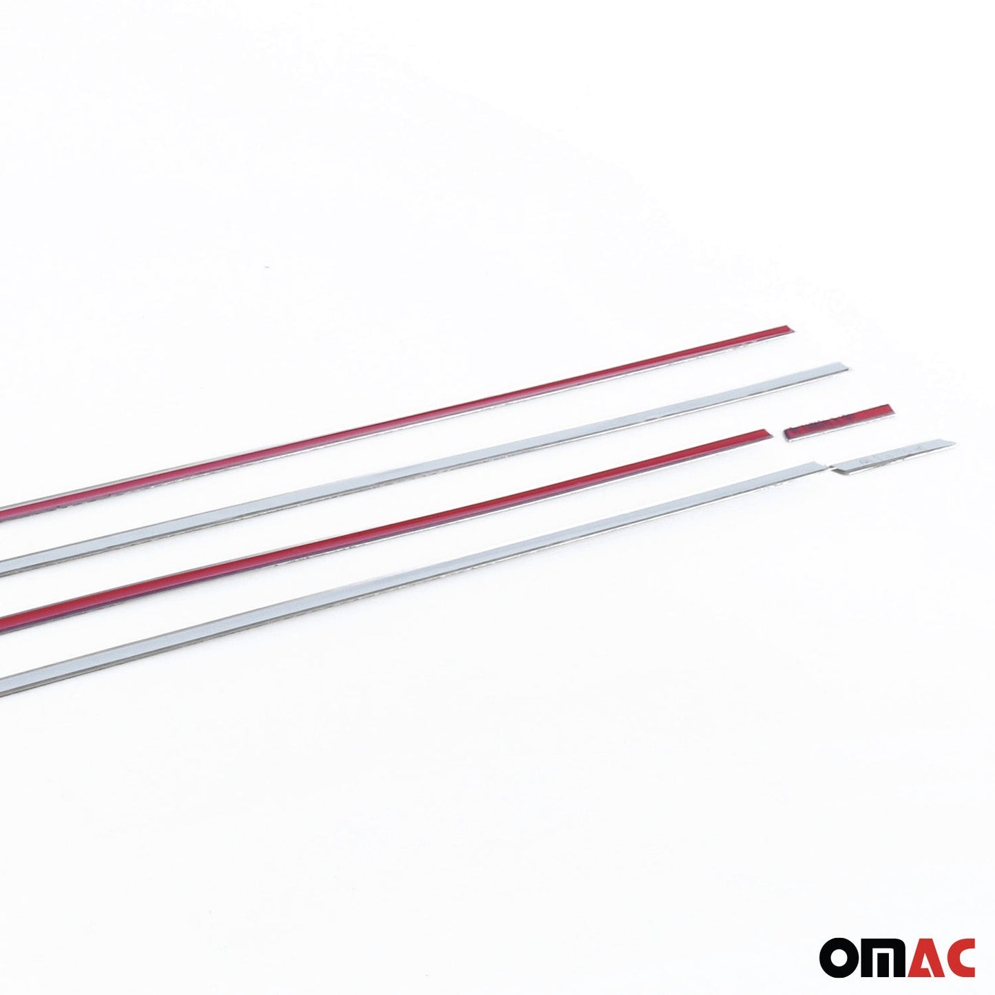 Benzi decorative pentru geamuri pentru VW Golf 8 2019-2025, oțel inoxidabil cromat, 6 bucăți