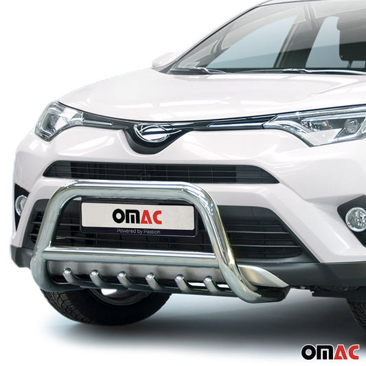 Bară de protecție/buton față pentru Toyota RAV4 2016-2025 cu omologare ABE (omologare de tip germană) oțel argintiu
