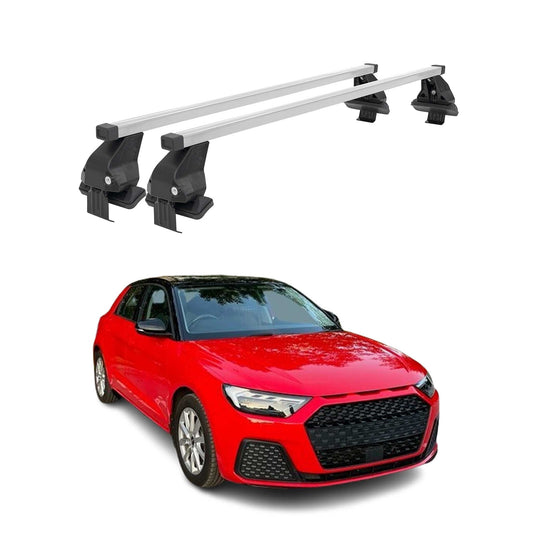 Menabo Dachträger Grundtäger für Audi A1 Sportback 2018-2025 50kg Stahl Grau 2x