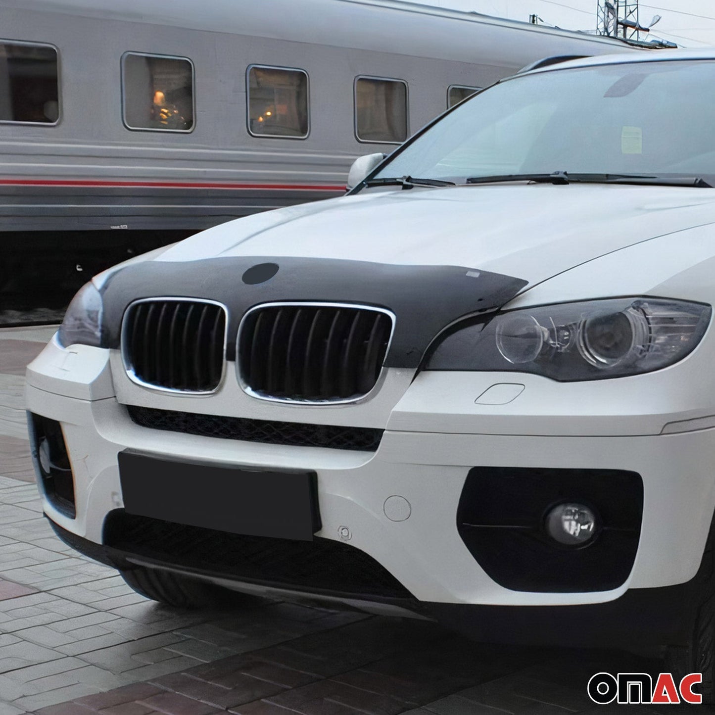 Motorhaube Deflektor Insekten Steinschlagschutz für BMW X5 X6 2006-2013 Dunkel