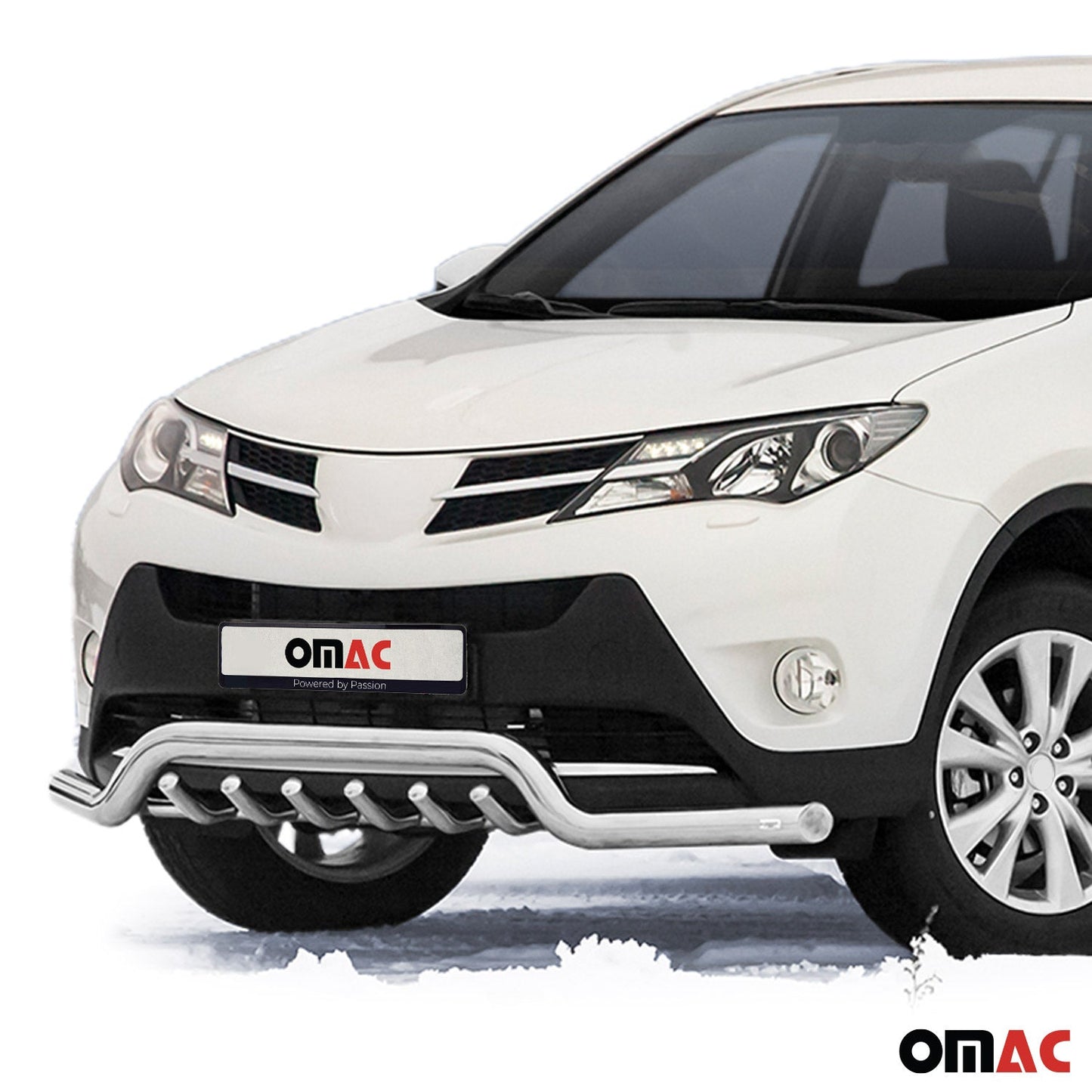 Frontschutzbügel Frontbügel für Toyota RAV4 2013-2015 mit ABE Stahl Silber