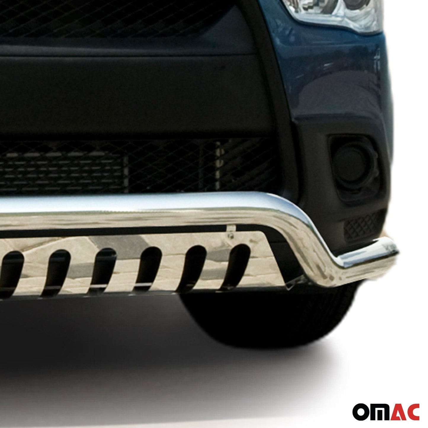 Bară de protecție/buton față pentru Mitsubishi ASX 2010-2013, oțel inoxidabil, omologată ABE, argintiu