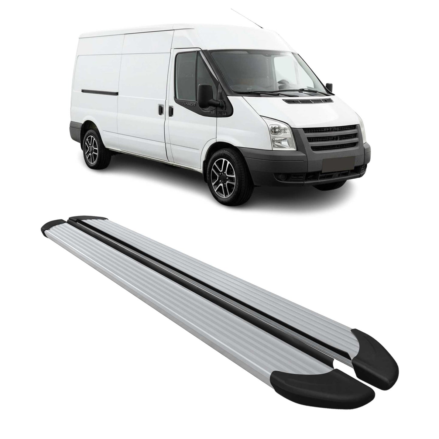 Seitenschweller Trittbretter Schweller für Ford Transit 2006-2014 Langer L3 Alu