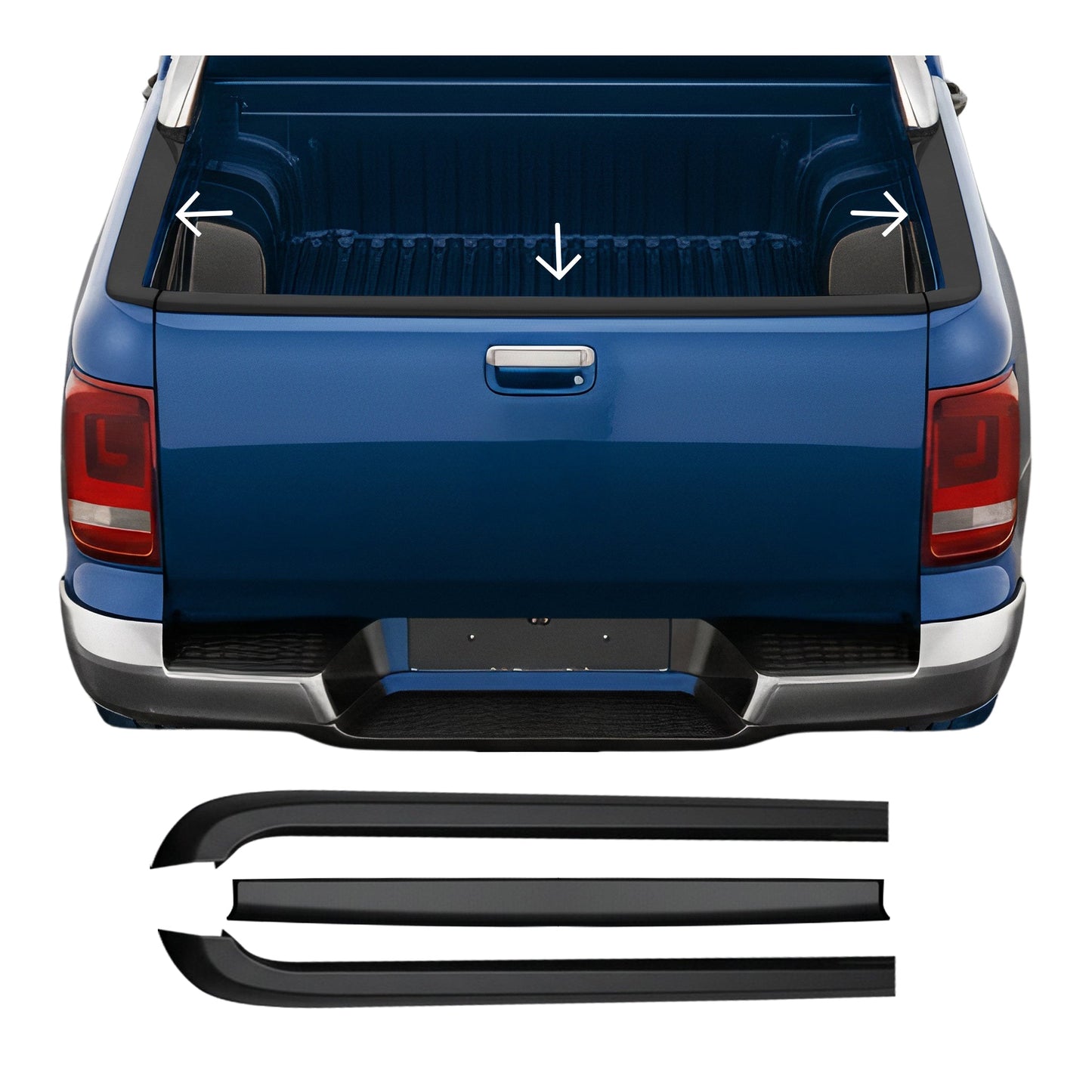 Gepäck Kofferraumschutz Schutzleiste für VW Amarok 2010-2023 Doppelkabine