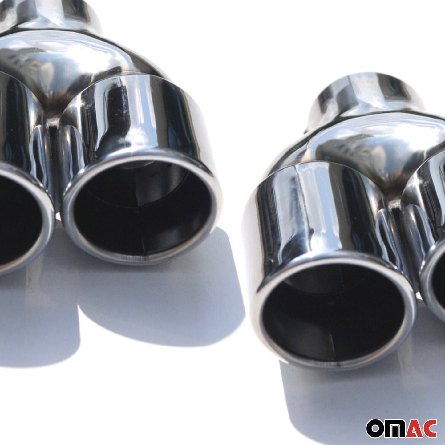 Ornamente eșapament pentru Mercedes CLK C209 A209 2002-2010 oțel inoxidabil cromat, 2 bucăți