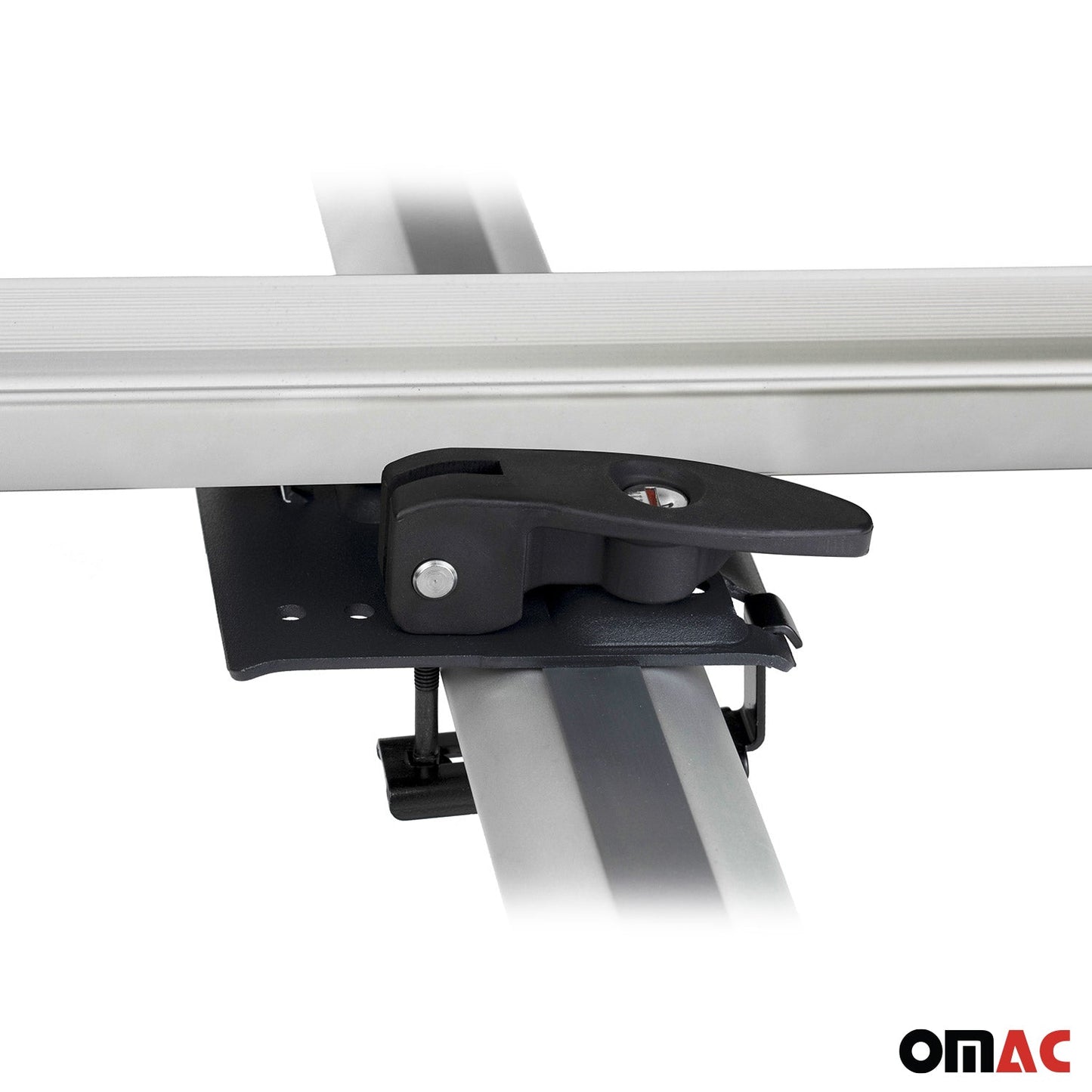 2x Suporturi de biciclete Menabo Juza pentru biciclete de până la 15 kg, certificate ABE, suporturi de biciclete din aluminiu pentru acoperiș