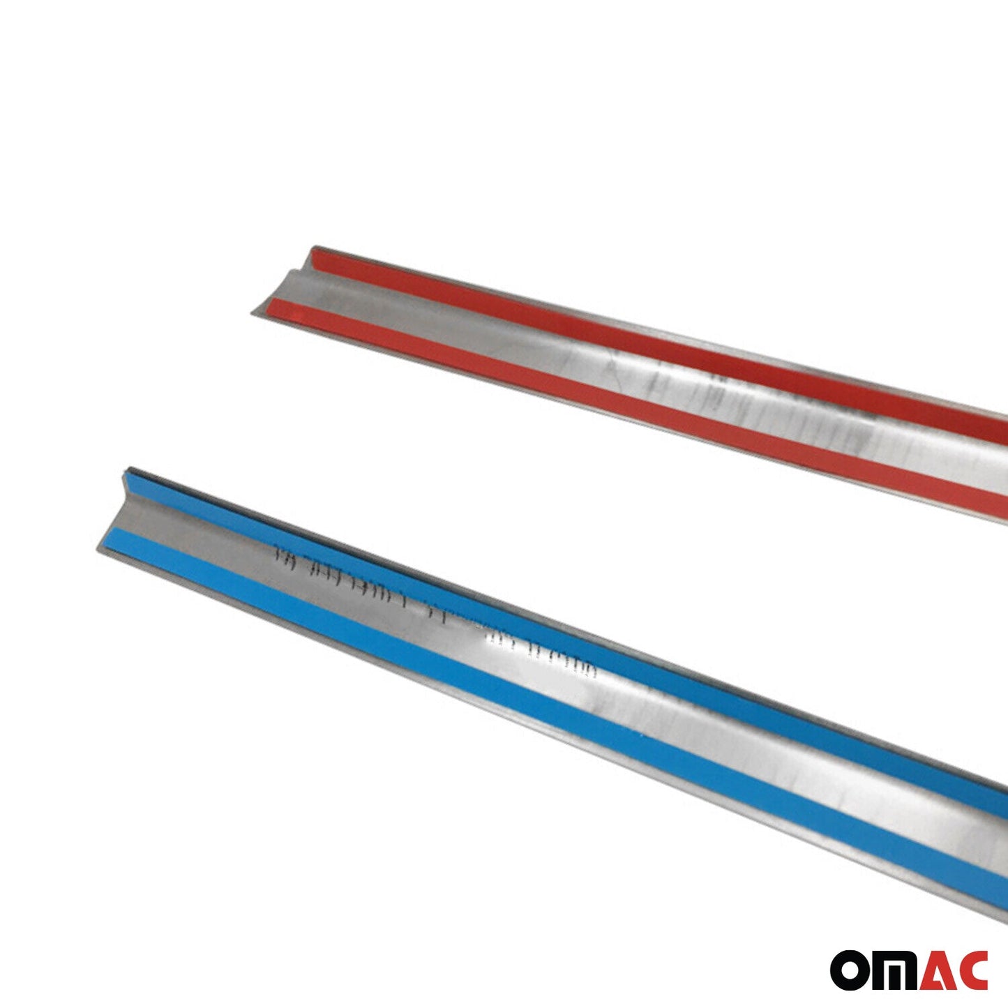 Benzi decorative pentru geamuri pentru VW Caddy 2015-2020, oțel inoxidabil, culoare închisă, set 2 piese