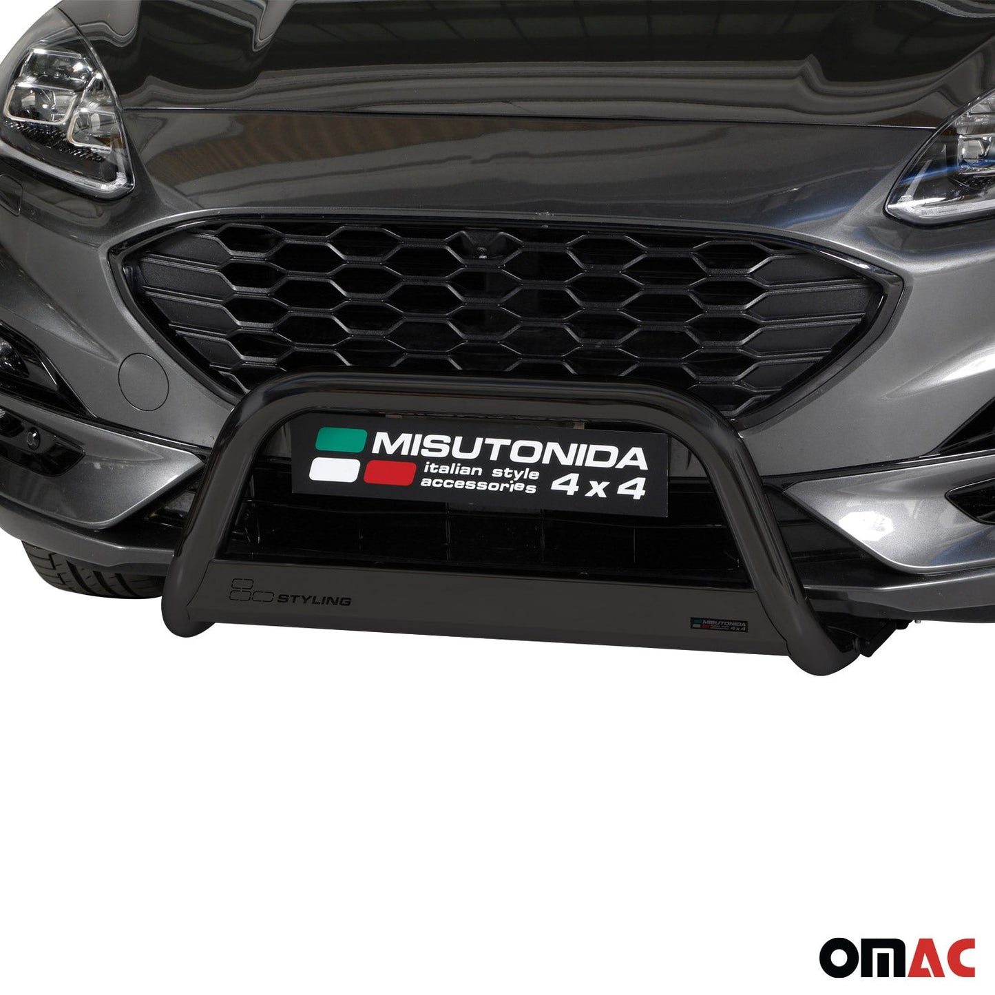 Bară de protecție/buton față pentru Ford Kuga 2019-2025, ø63mm, oțel, negru, protecție