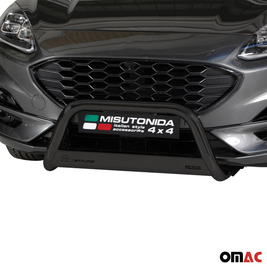 Bară de protecție/buton față pentru Ford Kuga 2019-2025, ø63mm, oțel, negru, protecție
