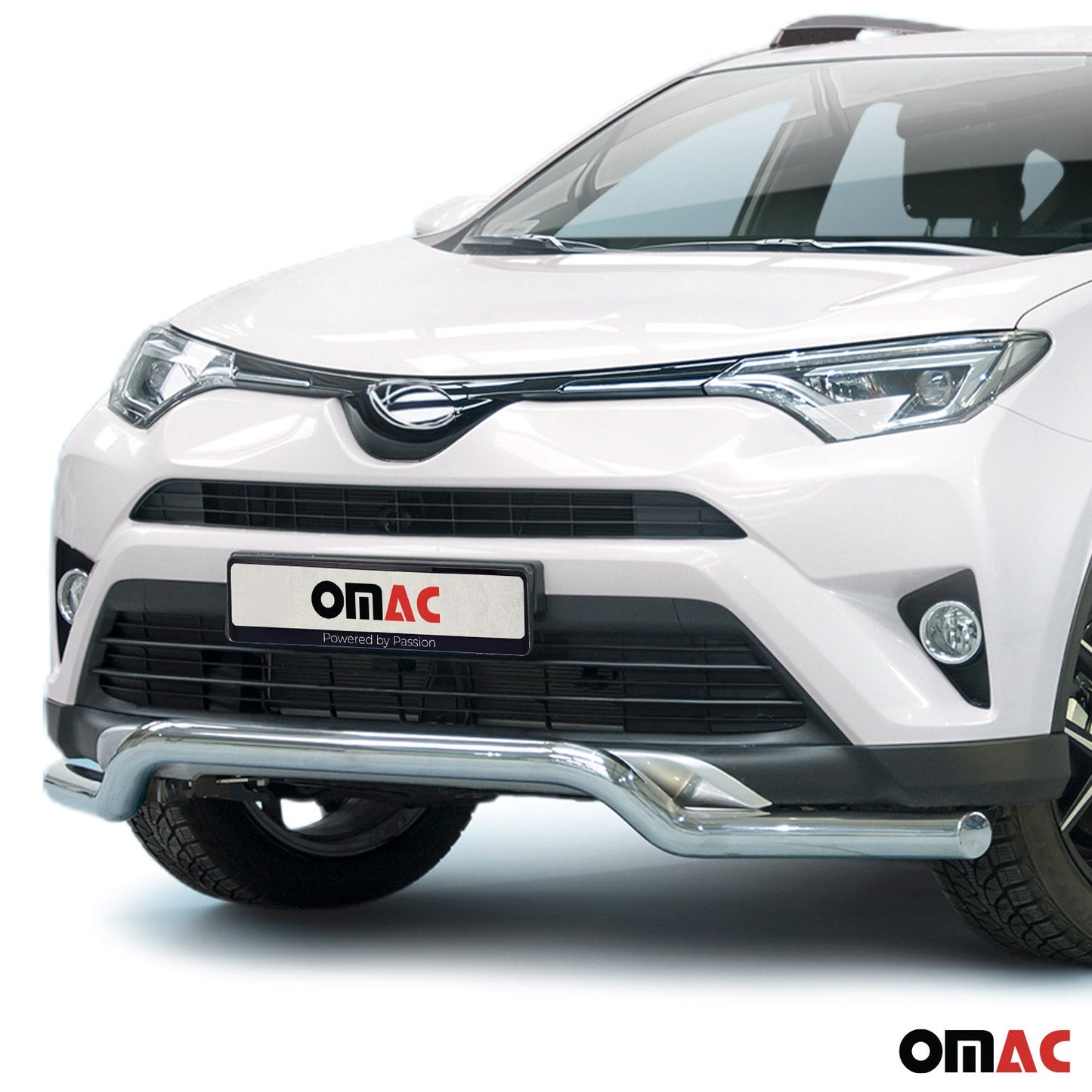 Bară de protecție față, bară de protecție față pentru Toyota RAV4 2016-2025, oțel, omologată ABE, argintiu