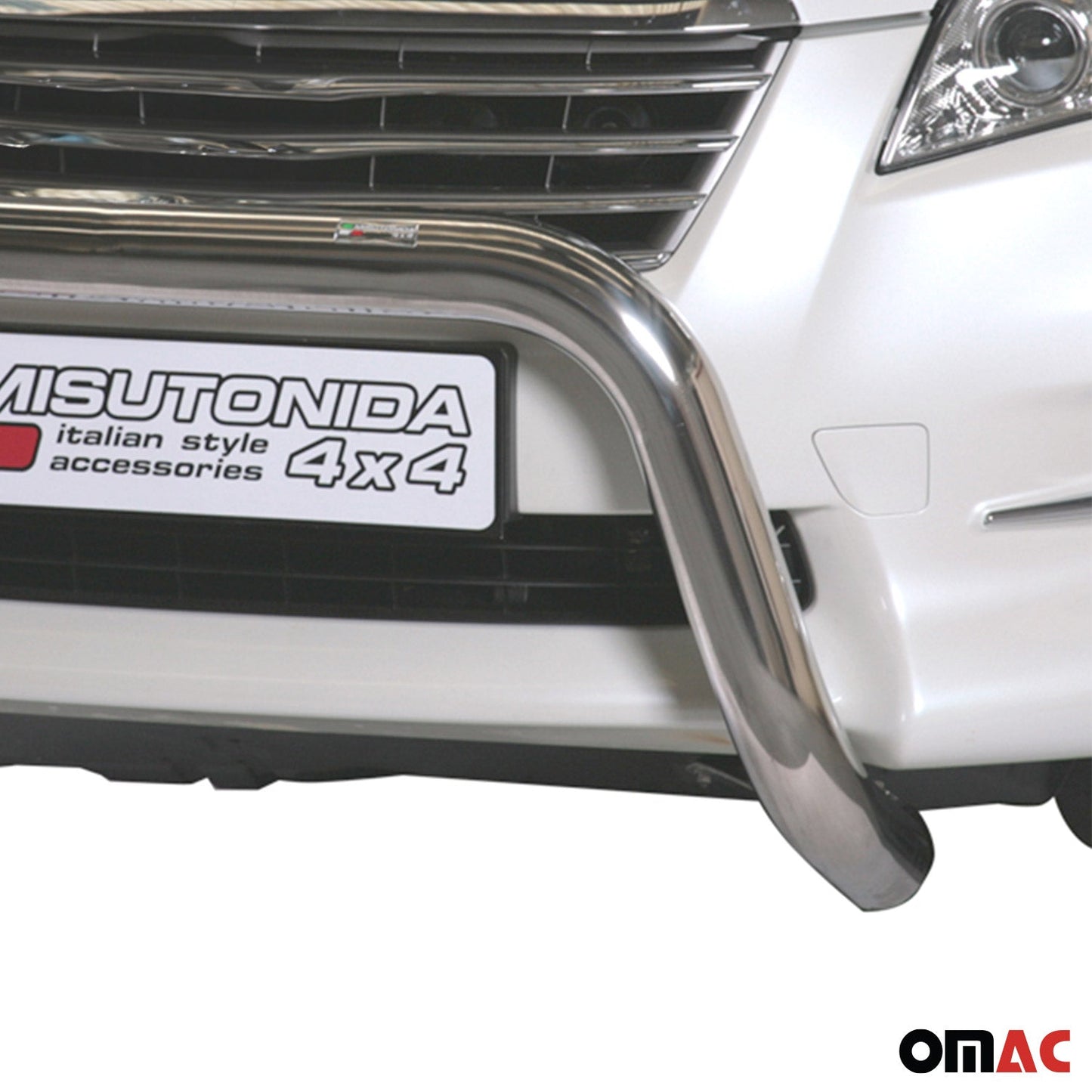 Bară de protecție/buton față pentru Toyota RAV4 XA30 2010-2012 ø76mm oțel argintiu