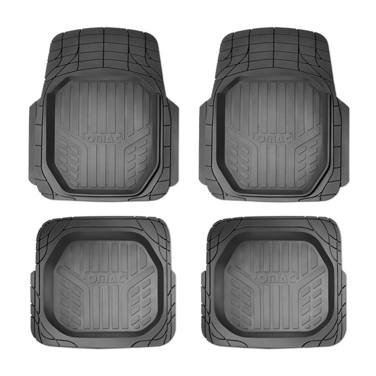 Covorașe Chevrolet Spark, cauciuc tăiabil, negru, set de 4 piese