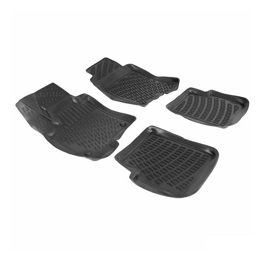 Covorașe auto Fiat Panda 2012-2025, TPE negru, set 4 piese