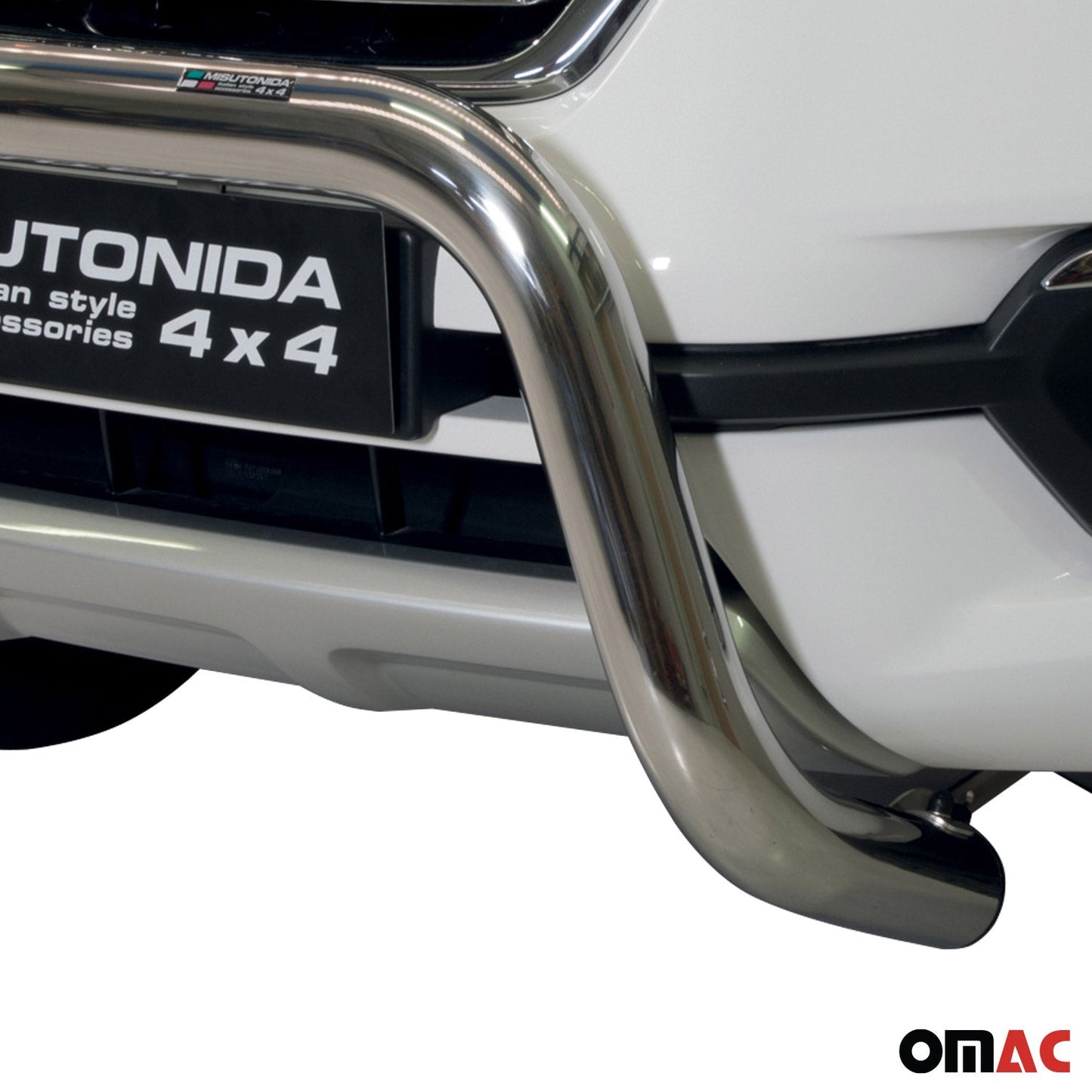 Frontbügel Frontschutzbügel für Renault Alaskan 2017-2021 ø63mm Silber Edelstahl