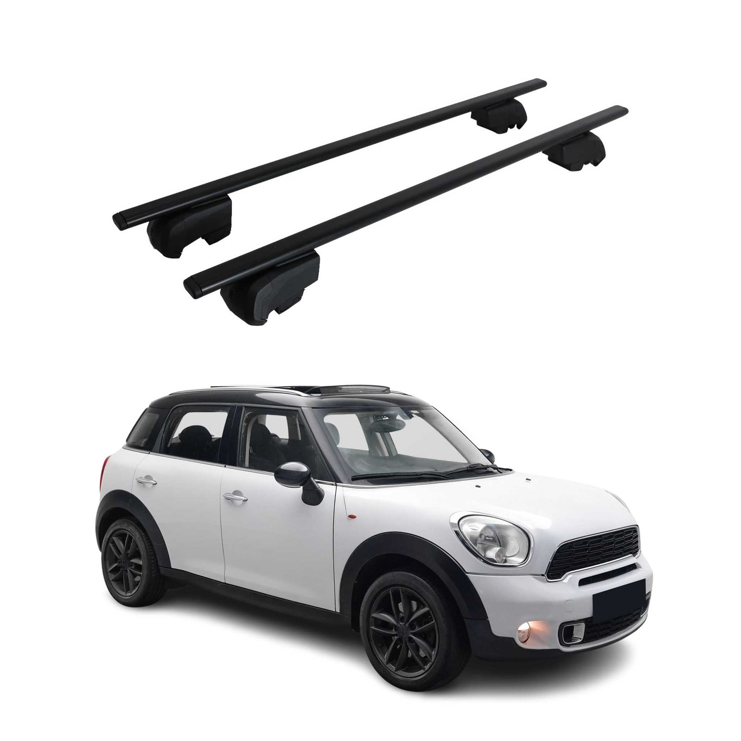 Portbagaj de plafon pentru Mini Countryman R60 2010-2016 75kg, negru metalic, 2x