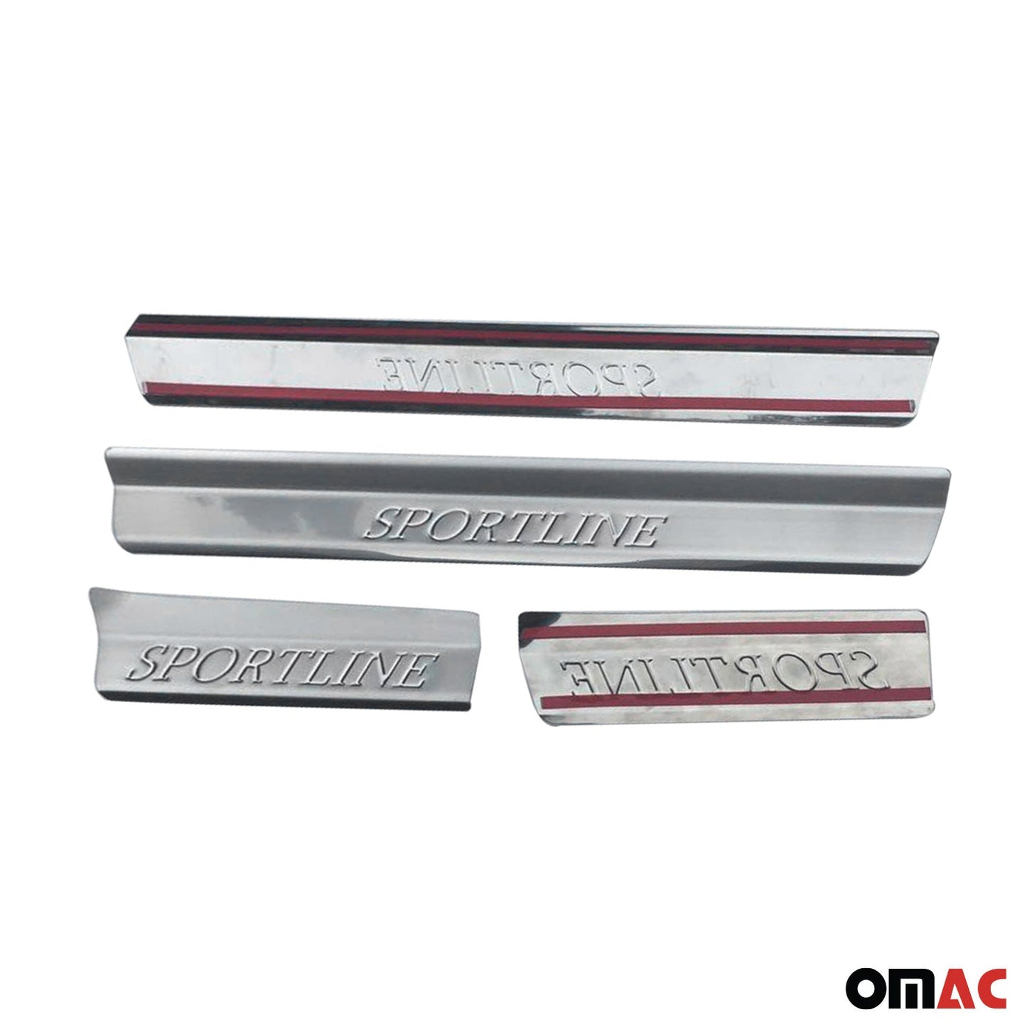 Ornamente prag uși pentru BMW Seria 3 E46 1998-2007, oțel inoxidabil, argintiu, set 4 piese