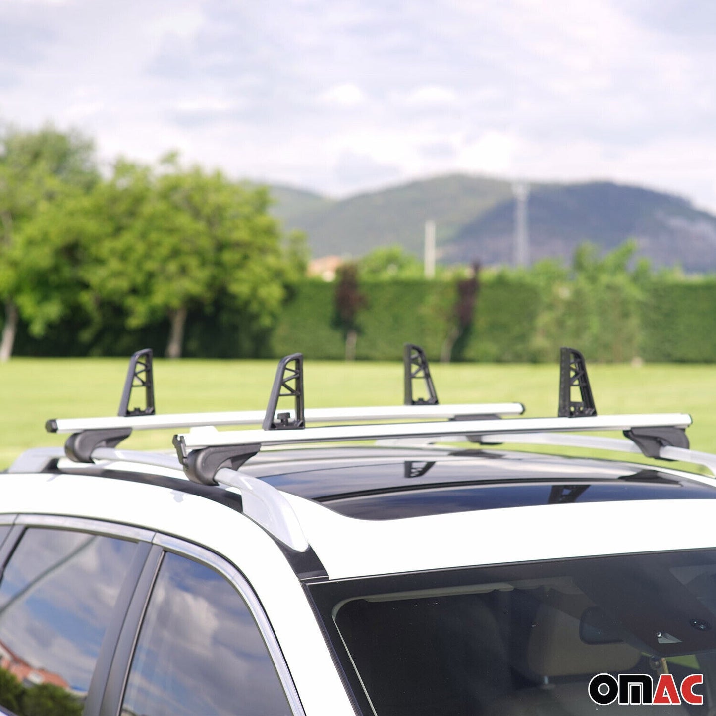 Ladungsbegrenzer Lastanschläge für Dachträger Einstellbar 4x + 2x (3m Gürtel)