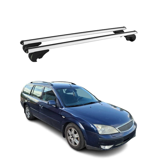 Dachträger Grundtäger für Ford Mondeo Turnier 2000-2007 75kg Alu Silber 2 tlg
