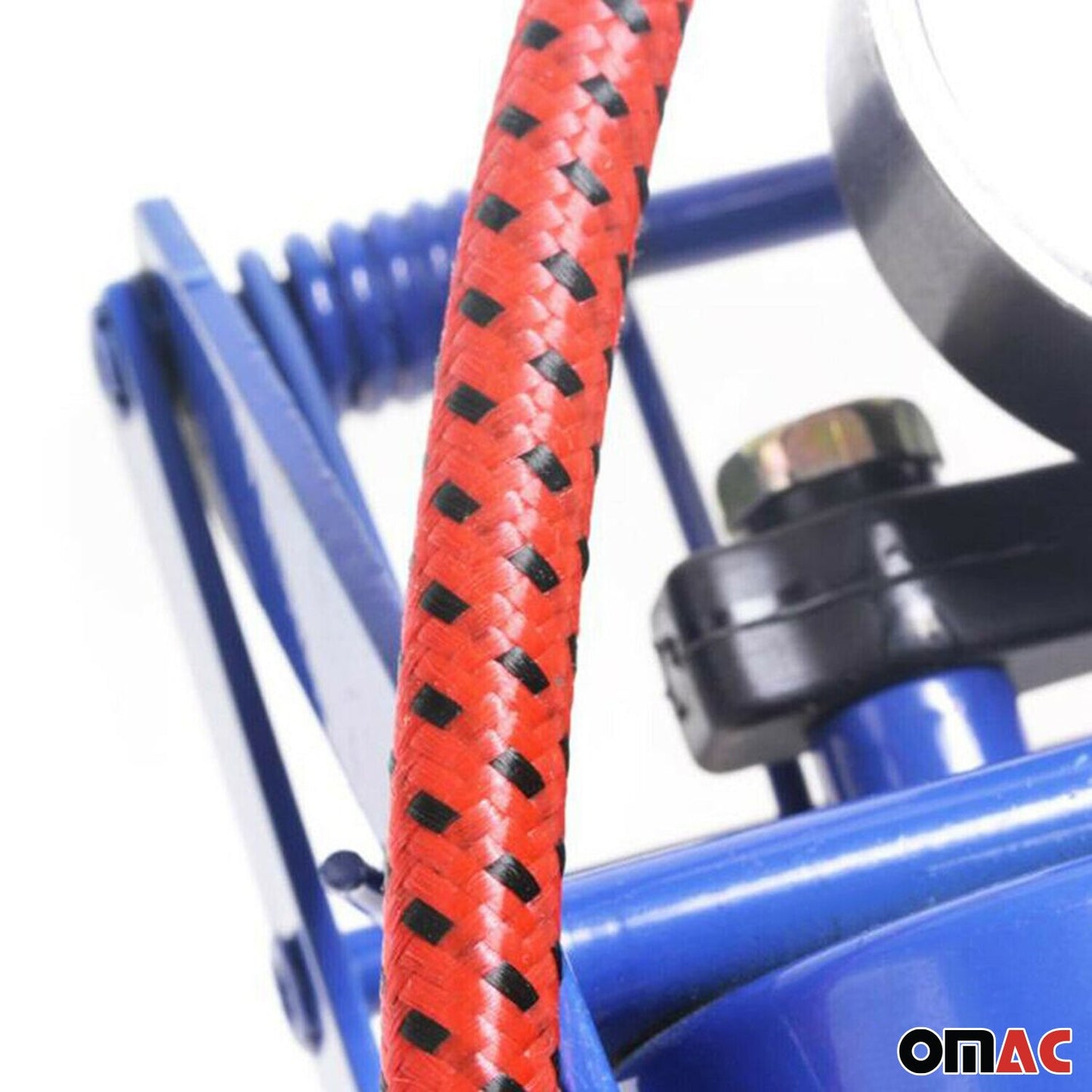 Fußpumpe Fußluftpumpe Auto mit Manometer Doppelzylinder Luftpumpe Fahrrad