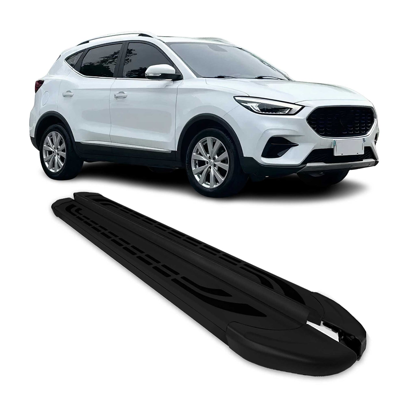 Praguri/praguri laterale pentru MG ZS 2018-2025, aluminiu negru, set 2 piese