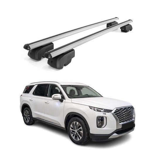Dachträger Dachgepäckträger für Hyundai Palisade 2020-2023 ABE Alu Grau 2x