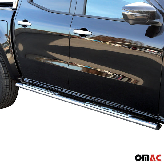 Edelstahl Seitenschweller Schwellerrohre für Mercedes X Klasse 2017-2020 Silber