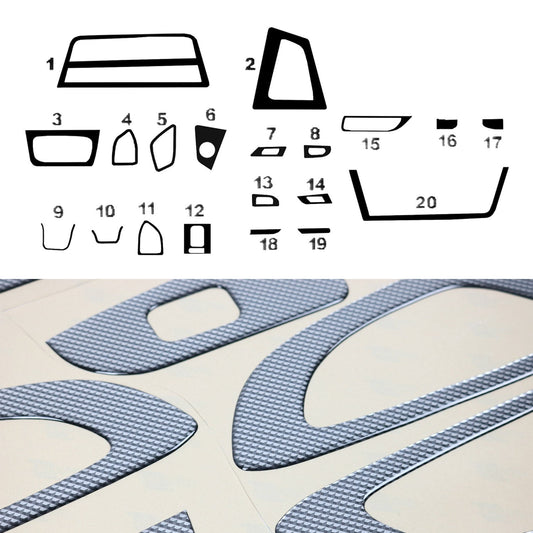 Innenraum Dekor Cockpit für BMW 3er F30 2012-2019 Carbon Optik 20tlg
