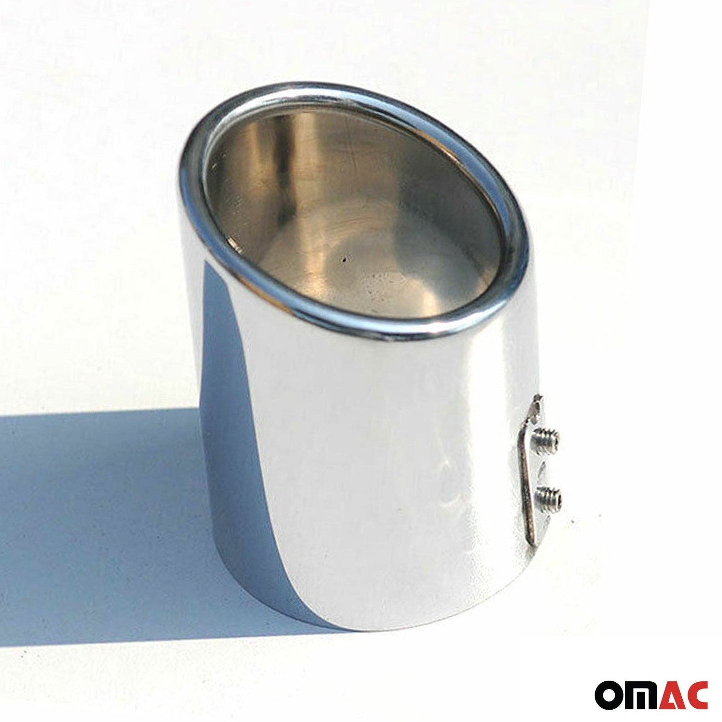 Auspuffblende Endrohr für Mercedes C Klasse 1993-2025 Edelstahl Chrom 60mm 2tlg