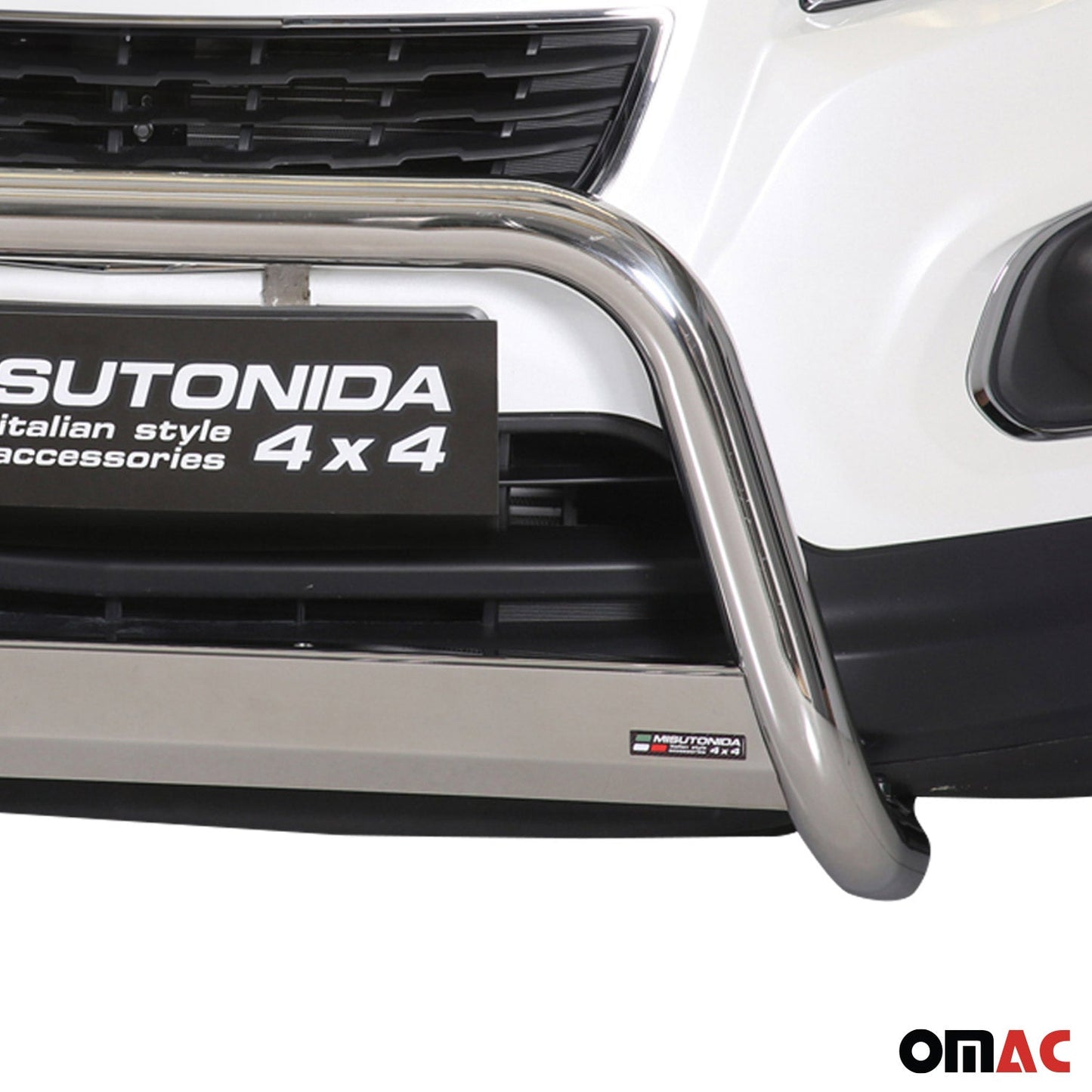 Bară de protecție/buton față pentru Chevrolet Trax 2013-2016, ø63mm, oțel, argintiu