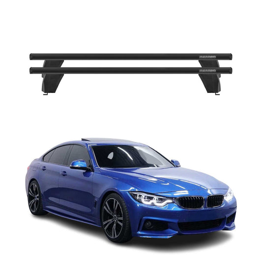 Bagażnik dachowy Menabo do BMW serii 4 F36 Gran Coupe 2014-2020, 75kg, aluminiowy, czarny, 2x