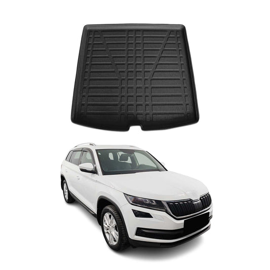 Căptușeală portbagaj/cargo pentru Skoda Kodiaq 2016-2025, cauciuc TPE, negru